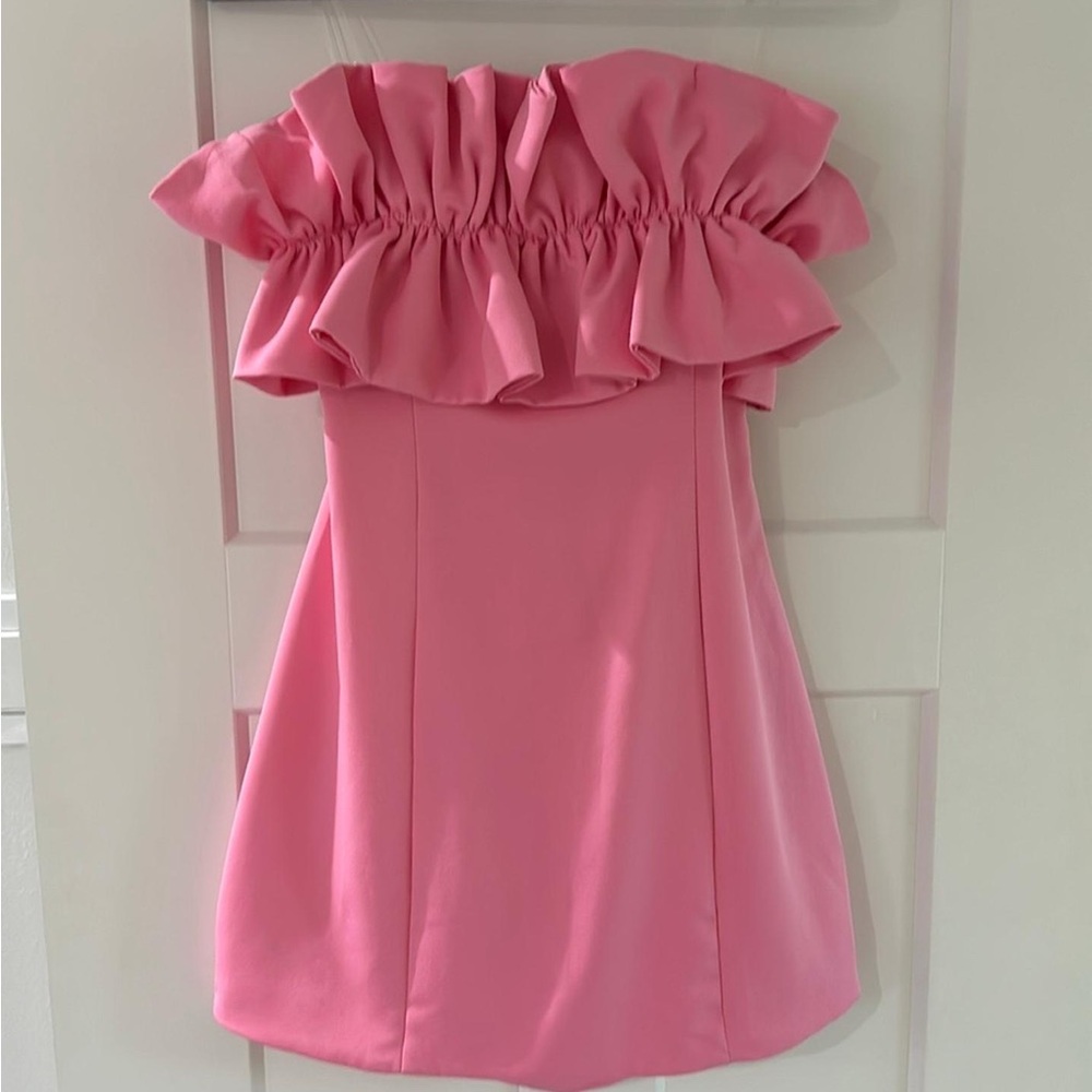 Do+Be Strapless Pink Mini Dress - image 1